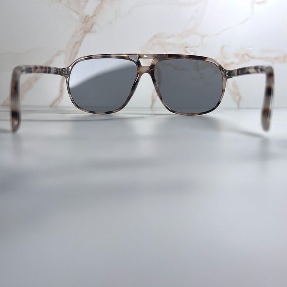 Aire Monoceros Aviator Sunglasses Cookie Tortoise Frame Smoke Tint Lens - Picture 6 of 9